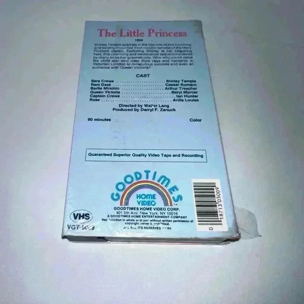 VHS Movie - Goodtimes - The Little Princess - Shirley Temple - Color - 1984 - Picture 10 of 11